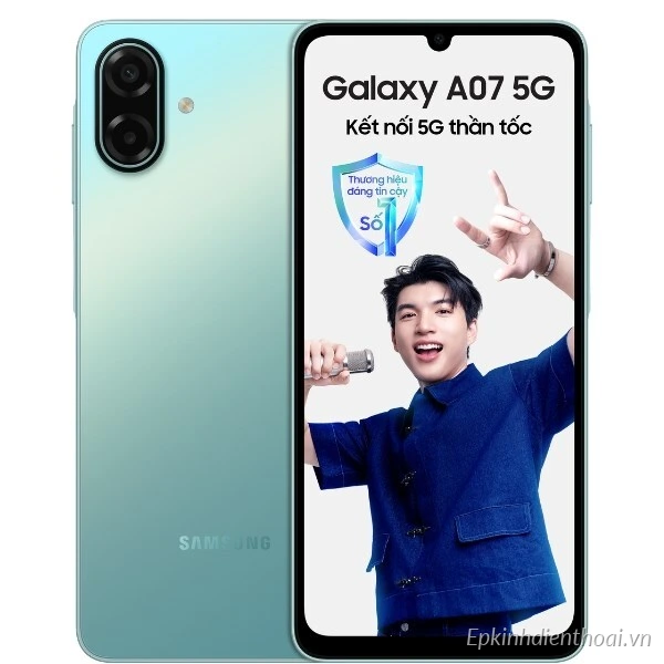 Điện thoại Samsung Galaxy A07 5G màu xanh nhạt giá tốt tại Kim Anh Mobile Đà Nẵng