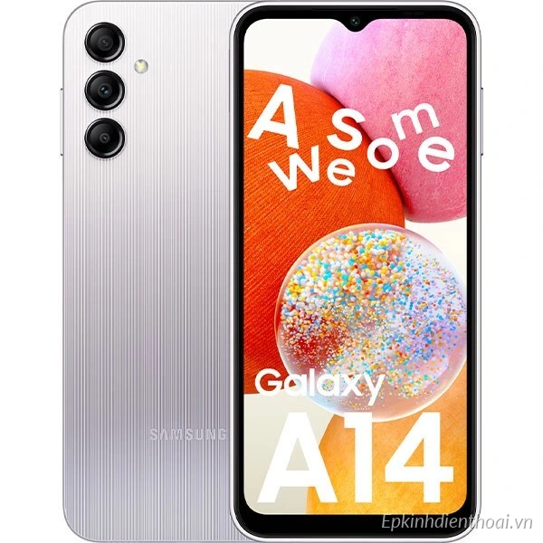 Điện thoại Samsung Galaxy A14 màu bạc chính hãng giá rẻ tại Kim Anh Mobile Đà Nẵng
