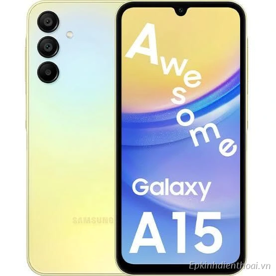 Điện thoại Samsung Galaxy A15 màu vàng chính hãng giá tốt tại Kim Anh Mobile Đà Nẵng