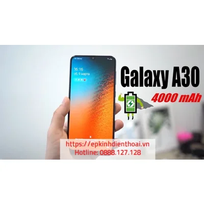 Điện thoại Samsung Galaxy A30 với dung lượng pin 4000mAh, mua ngay tại Kim Anh Mobile Đà Nẵng.