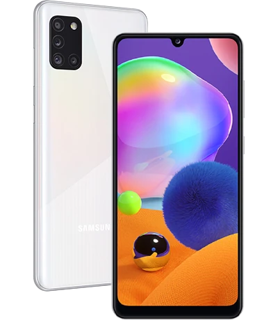 Điện thoại Samsung Galaxy A31 màu trắng chính hãng giá rẻ tại Kim Anh Mobile Đà Nẵng.