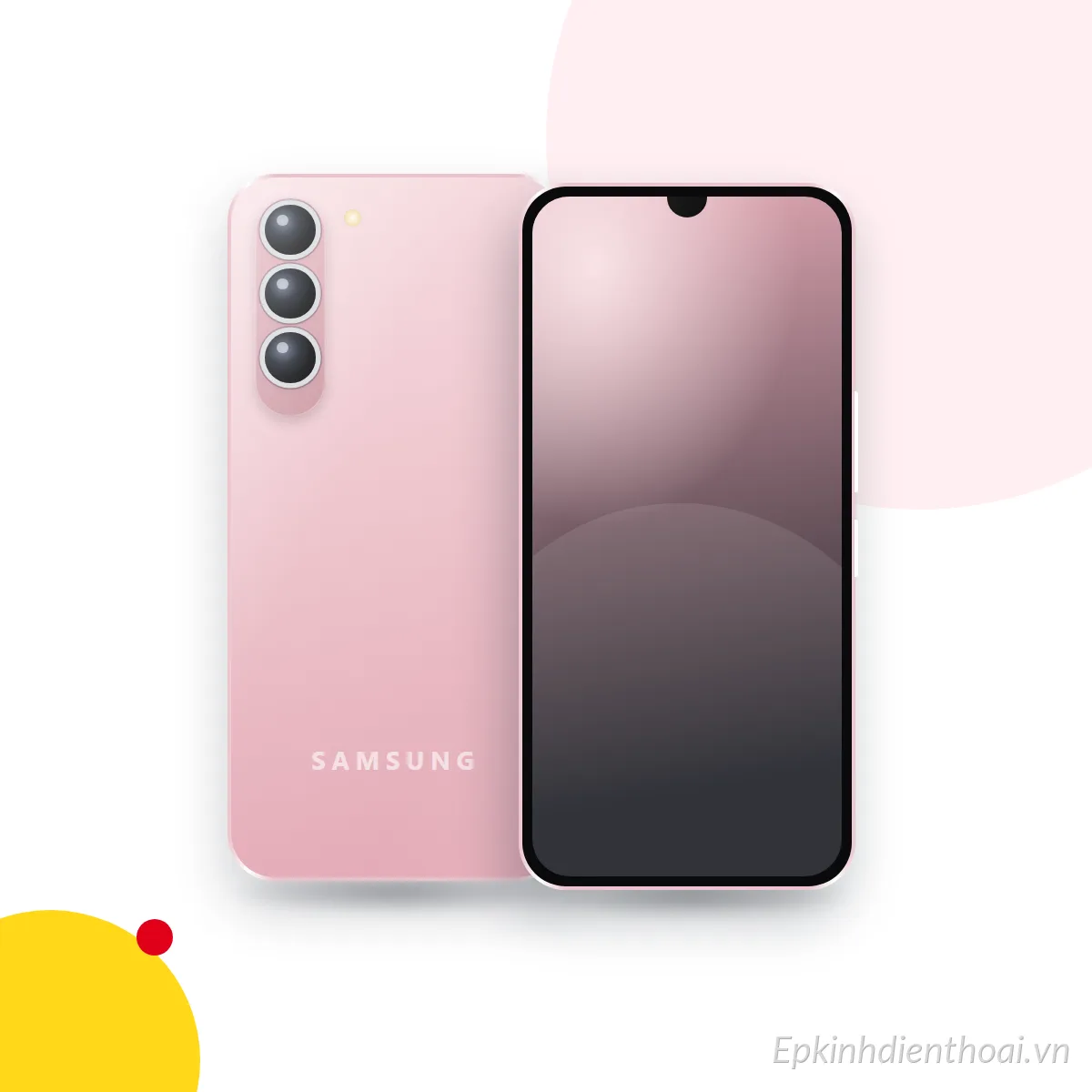 Mặt trước và mặt sau điện thoại Samsung Galaxy A50 2019 (ảnh minh hoạ)