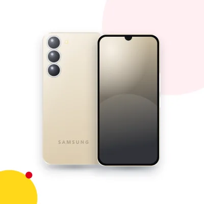 Mặt trước và mặt sau điện thoại Samsung Galaxy A566 (ảnh minh hoạ)