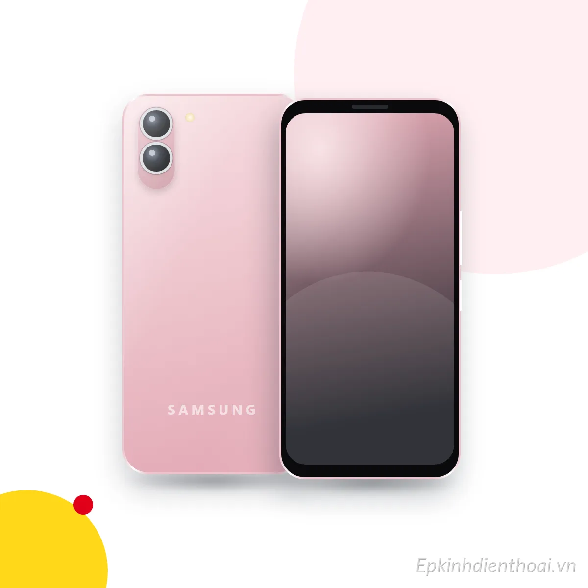 Mặt trước và mặt sau điện thoại Samsung Galaxy A730 (ảnh minh hoạ)