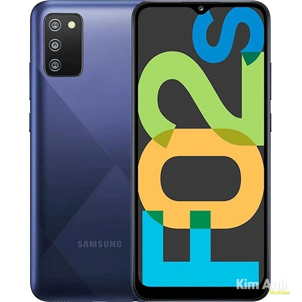 Điện thoại Samsung Galaxy F02s màu xanh chính hãng giá rẻ tại Kim Anh Mobile Đà Nẵng