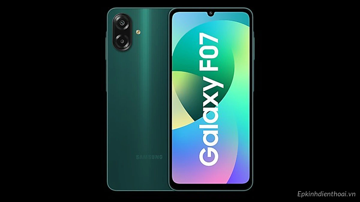 Điện thoại Samsung Galaxy F07 màu xanh chính hãng tại Kim Anh Mobile Đà Nẵng