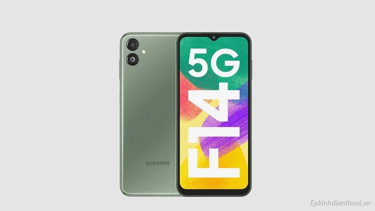 Điện thoại Samsung Galaxy F14 5G màu xanh chính hãng giá tốt tại Kim Anh Mobile Đà Nẵng