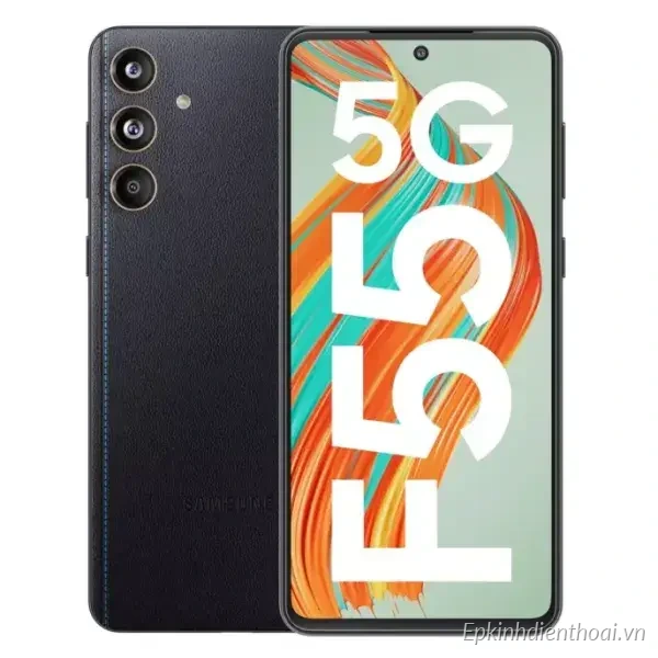 Điện thoại Samsung Galaxy F55 5G màu đen chính hãng giá tốt tại Kim Anh Mobile Đà Nẵng
