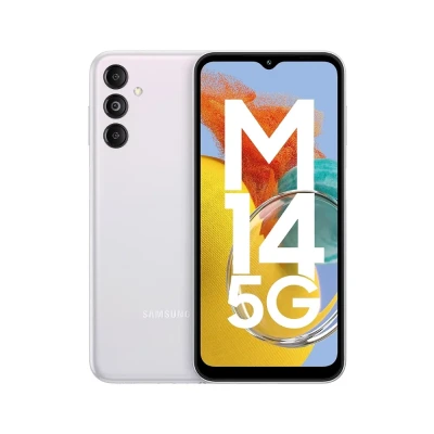 Điện thoại Samsung Galaxy M14 5G màu trắng chính hãng giá tốt tại Kim Anh Mobile Đà Nẵng