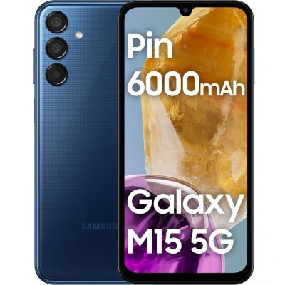Điện thoại Samsung Galaxy M15 5G màu xanh chính hãng giá tốt tại Kim Anh Mobile Đà Nẵng