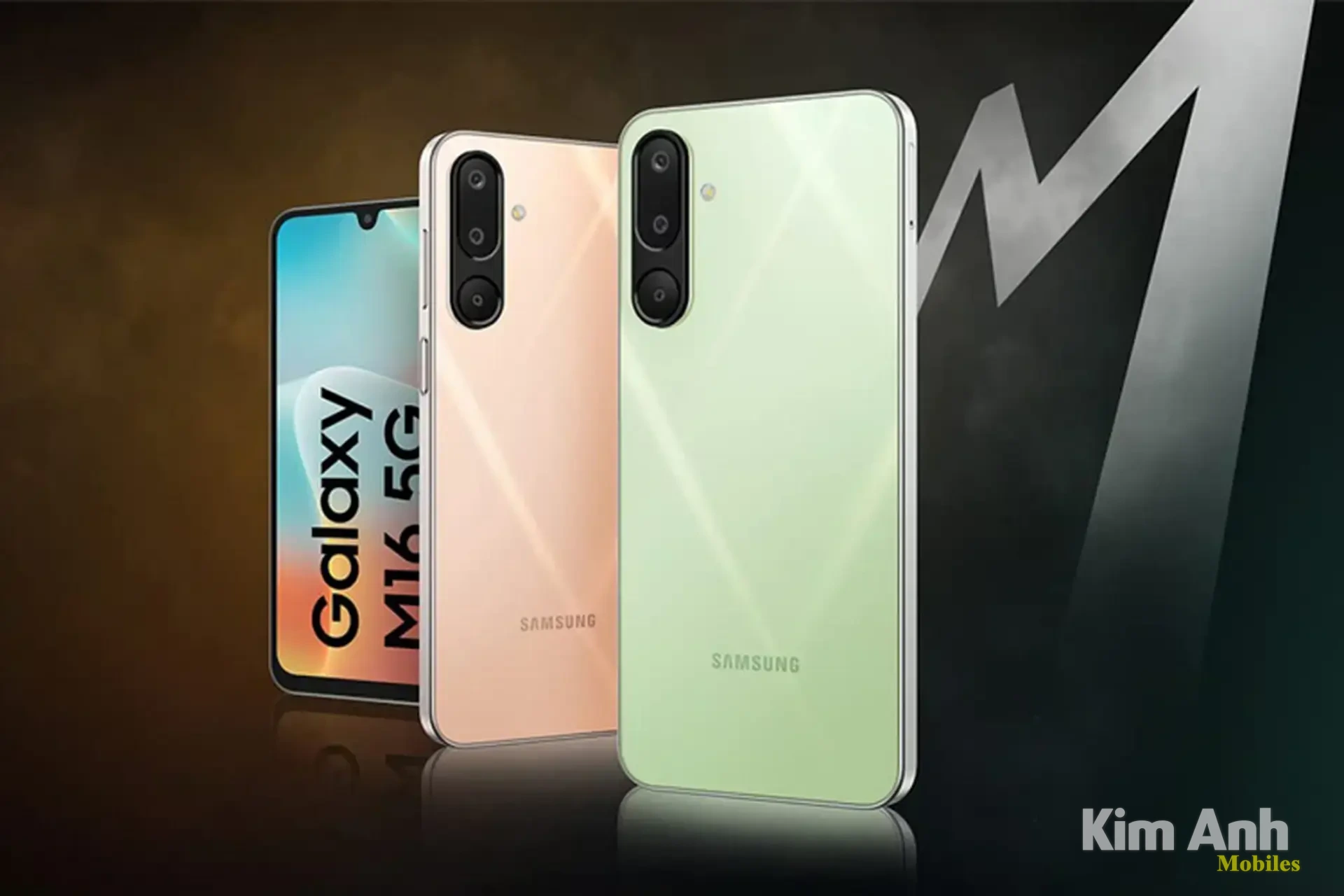 Điện thoại Samsung Galaxy M16 5G màu xanh hồng chính hãng giá tốt tại Kim Anh Mobile Đà Nẵng