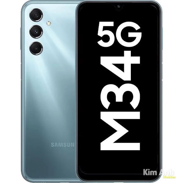 Điện thoại Samsung Galaxy M34 5G màu xanh chính hãng giá tốt tại Kim Anh Mobile Đà Nẵng
