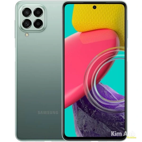 Điện thoại Samsung Galaxy M53 5G màu xanh chính hãng giá tốt tại Kim Anh Mobile Đà Nẵng.