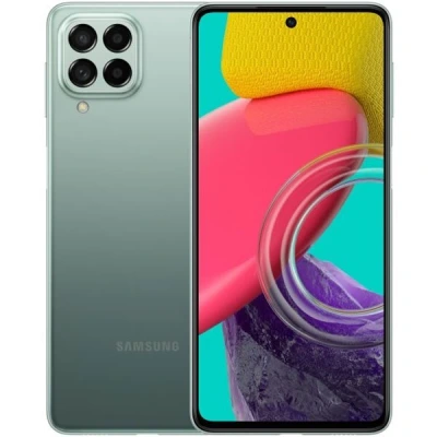 Điện thoại Samsung Galaxy M53 5G màu xanh chính hãng giá tốt tại Kim Anh Mobile Đà Nẵng.