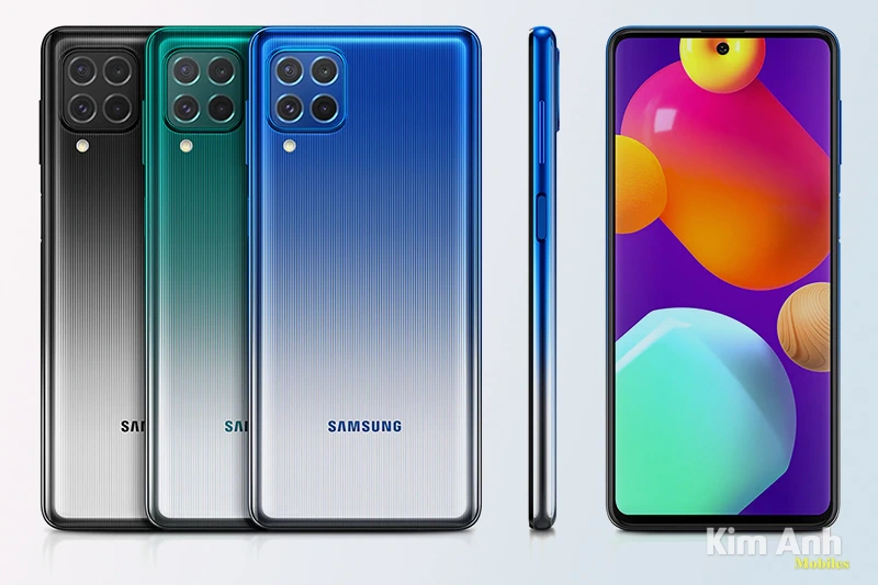 Điện thoại Samsung Galaxy M62 với nhiều màu sắc đẹp mắt, chính hãng tại Kim Anh Mobile Đà Nẵng.