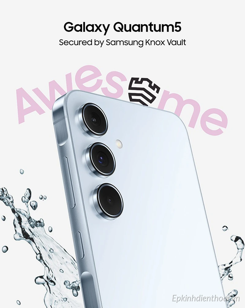 Điện thoại Samsung Galaxy Quantum 5 màu xanh nhạt chính hãng tại Kim Anh Mobile Đà Nẵng