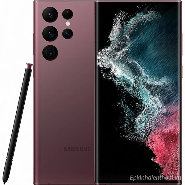 Điện thoại Samsung Galaxy S22 Ultra 5G màu đỏ mận chính hãng tại Kim Anh Mobile Đà Nẵng