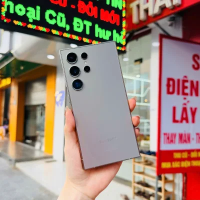 Điện thoại Samsung Galaxy S23 Ultra màu bạc giá rẻ tại Kim Anh Mobile Đà Nẵng