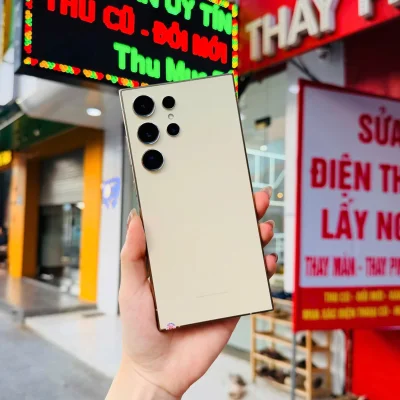 Điện thoại Samsung Galaxy S23 Ultra màu kem chính hãng giá tốt tại Kim Anh Mobile Đà Nẵng