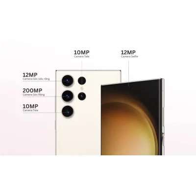 Samsung Galaxy S23 Ultra màu kem, chi tiết thông số camera, chính hãng tại Kim Anh Mobile Đà Nẵng.