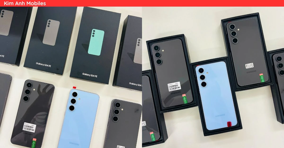 Điện thoại Samsung Galaxy S24 FE chính hãng nhiều màu sắc tại Kim Anh Mobile Đà Nẵng