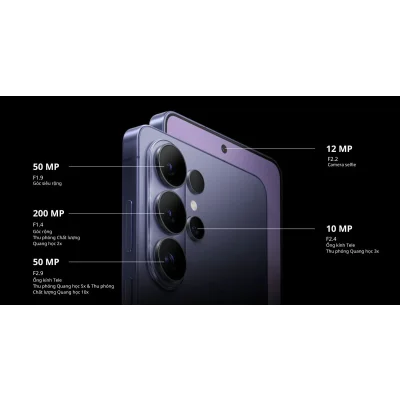 Điện thoại Samsung Galaxy S24 Ultra màu tím với camera 200MP, giá rẻ tại Kim Anh Mobile Đà Nẵng.