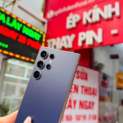 Điện thoại Samsung Galaxy S24 Ultra màu xám chính hãng giá tốt tại Kim Anh Mobile Đà Nẵng.