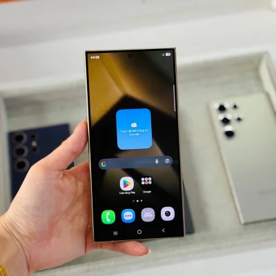 Điện thoại Samsung Galaxy S24 Ultra màu titan tự nhiên giá rẻ tại Kim Anh Mobile Đà Nẵng.