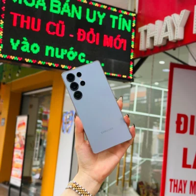 Điện thoại Samsung Galaxy S25 Ultra màu xám chính hãng giá tốt tại Kim Anh Mobile Đà Nẵng.