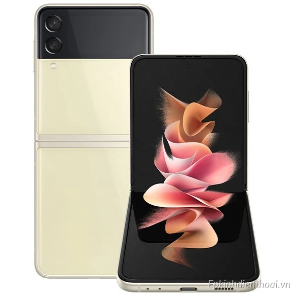 Điện thoại Samsung Galaxy Z Flip3 màu kem chính hãng giá tốt tại Kim Anh Mobile Đà Nẵng