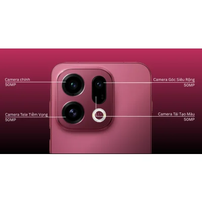 Điện thoại thông minh cụm camera 50MP tele tiềm vọng màu hồng giá rẻ tại Kim Anh Mobile Đà Nẵng.