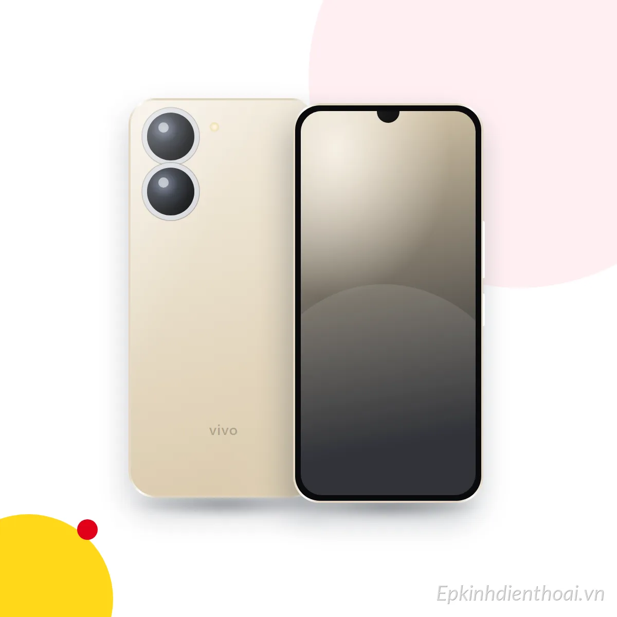 Mặt trước và mặt sau điện thoại vivo T3x (ảnh minh hoạ)