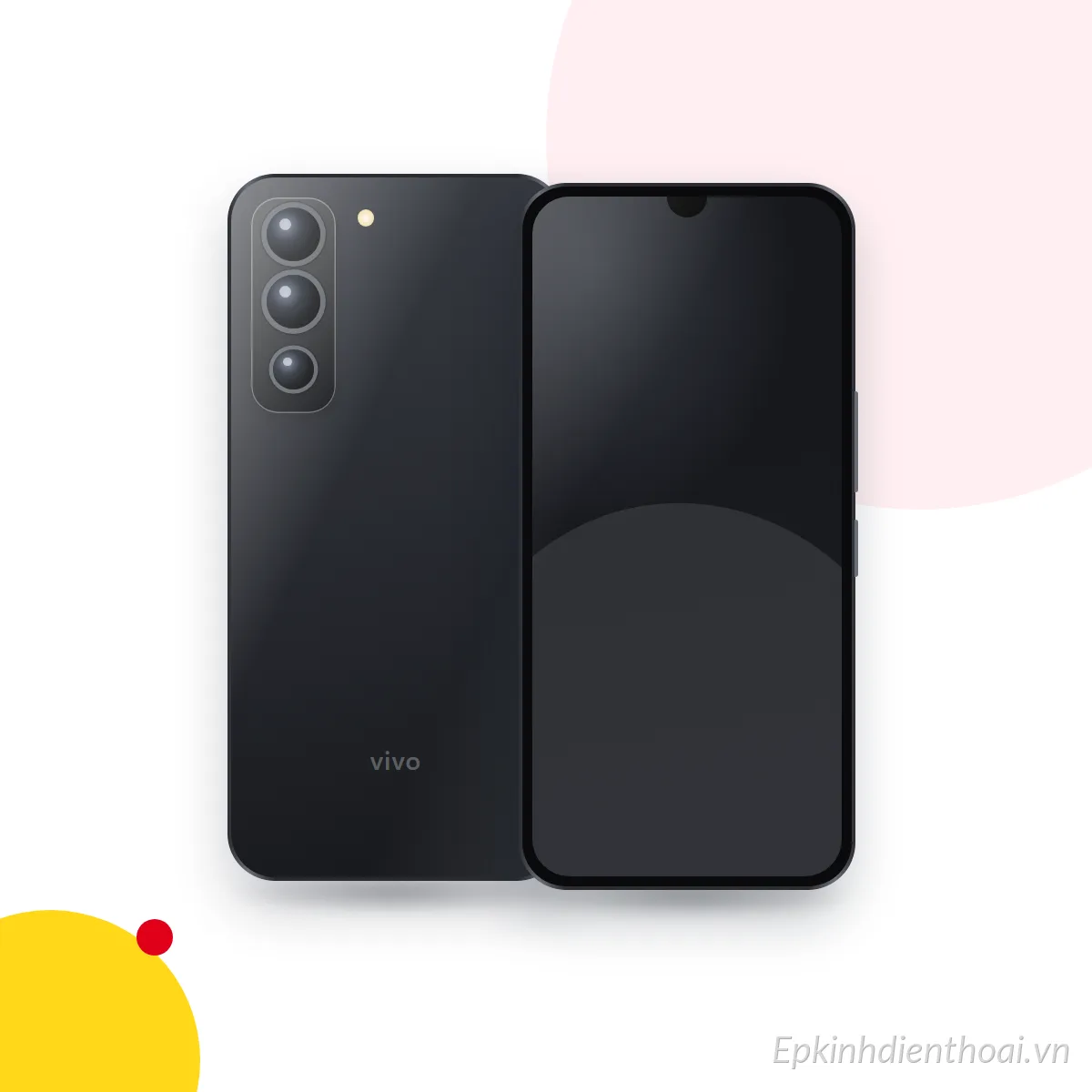 Mặt trước và mặt sau điện thoại vivo V70 FE (ảnh minh hoạ)