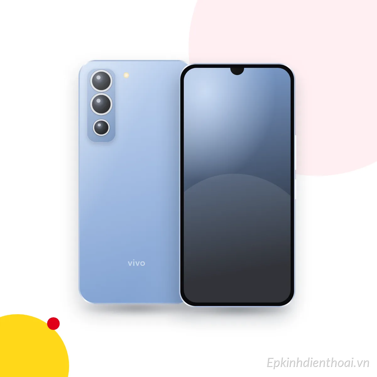 Mặt trước và mặt sau điện thoại vivo X60 (ảnh minh hoạ)
