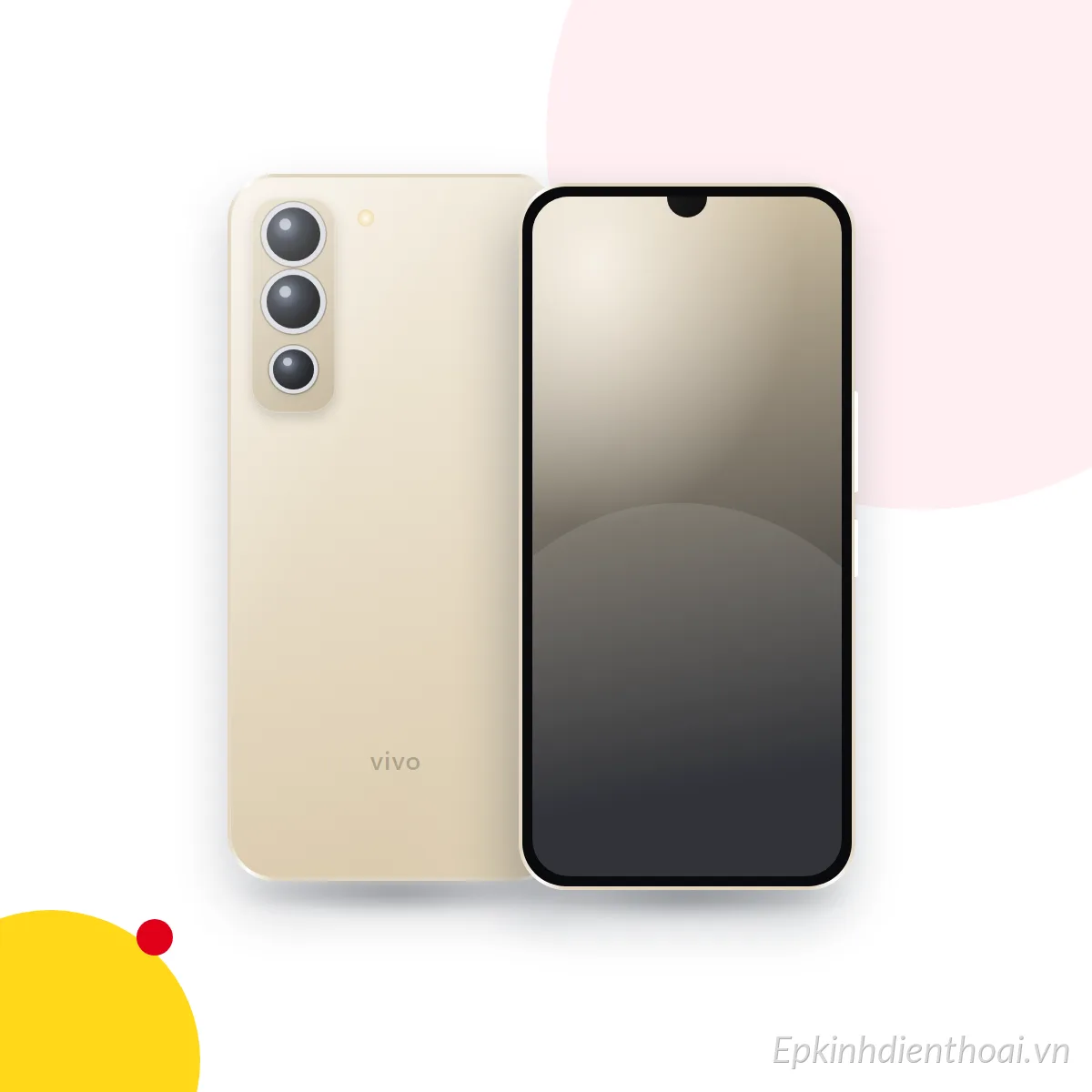 Mặt trước và mặt sau điện thoại vivo Y01 (ảnh minh hoạ)