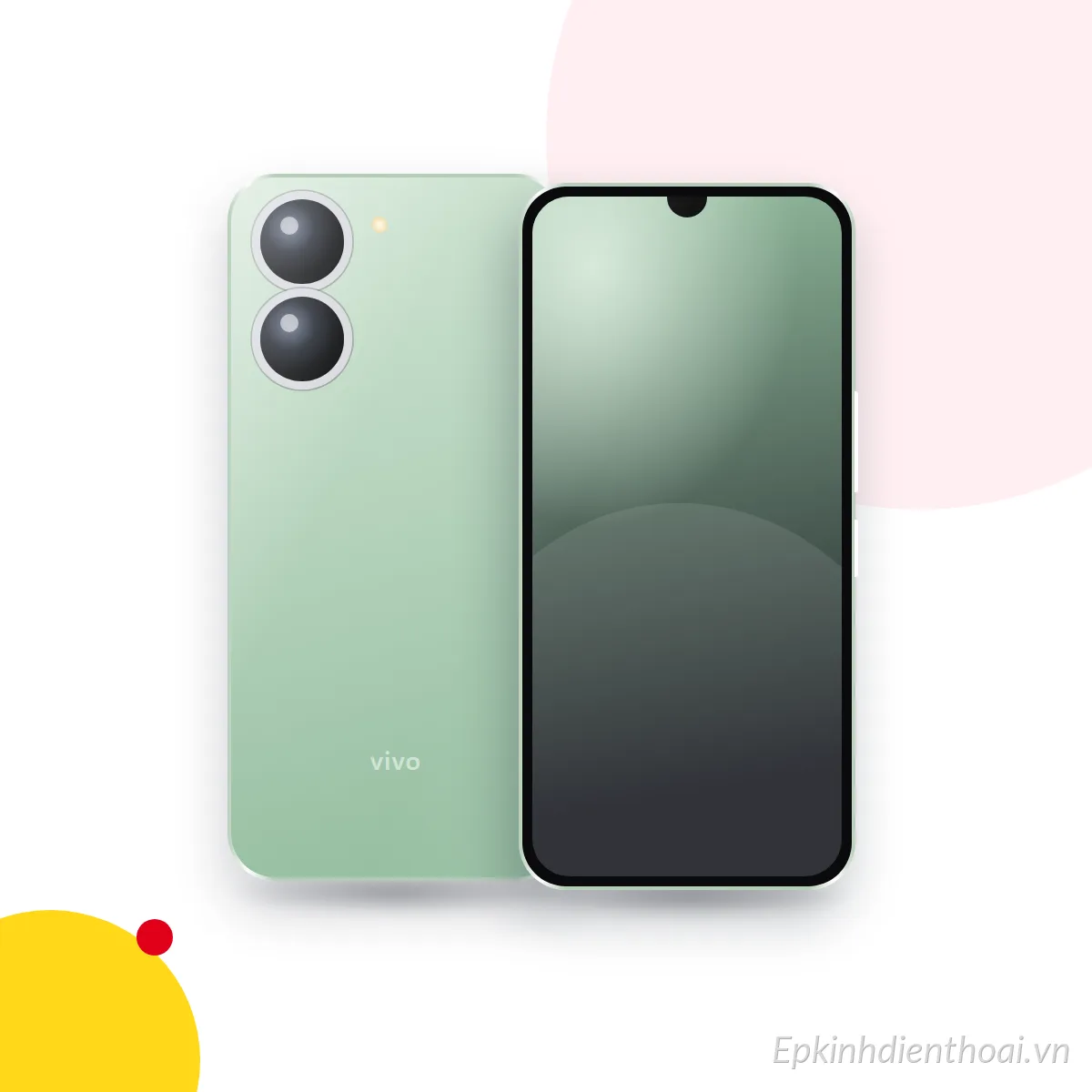 Mặt trước và mặt sau điện thoại vivo Y28 (ảnh minh hoạ)