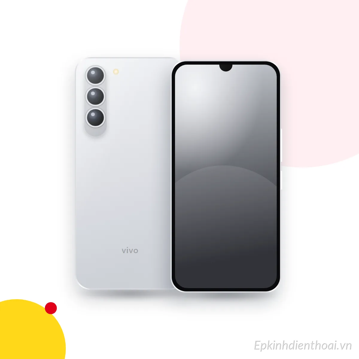 Mặt trước và mặt sau điện thoại vivo Y3 (ảnh minh hoạ)