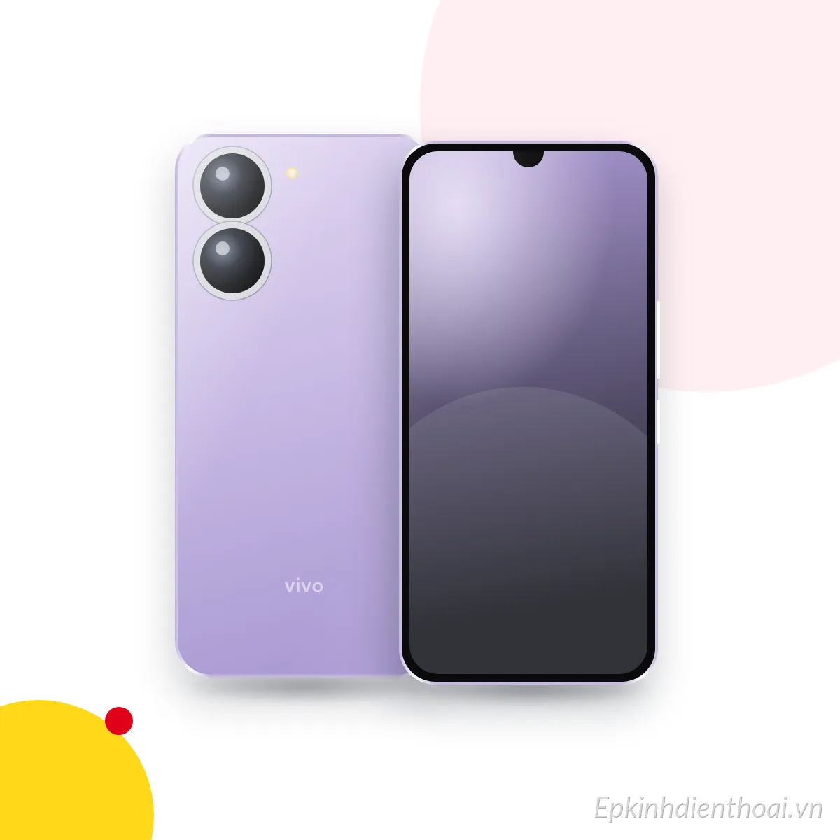 Mặt trước và mặt sau điện thoại vivo Y400 Pro (ảnh minh hoạ)