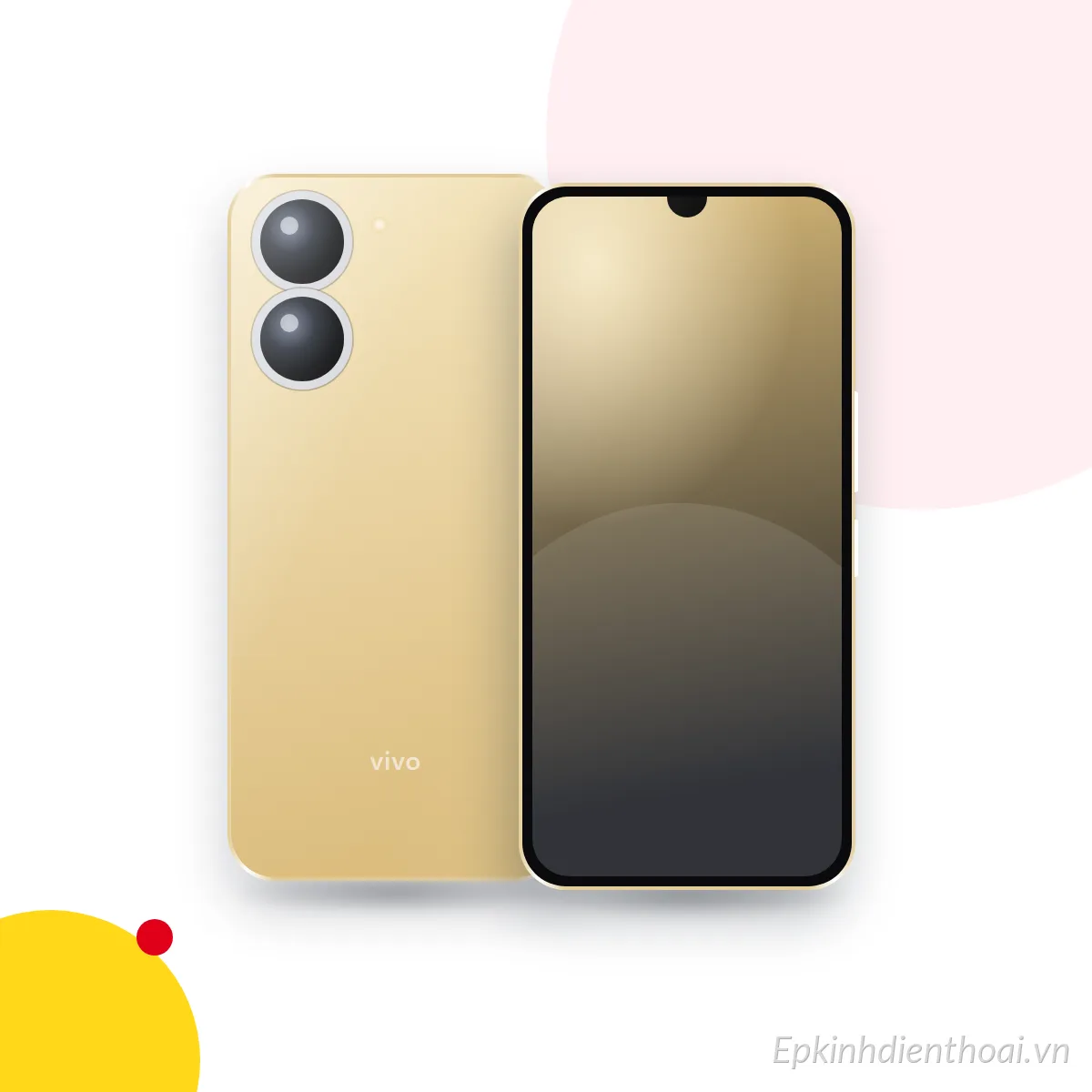 Mặt trước và mặt sau điện thoại vivo Y78 (ảnh minh hoạ)