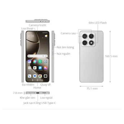 Sơ đồ cấu tạo chi tiết điện thoại Xiaomi camera Leica, thông số kỹ thuật tại Kim Anh Mobile Đà Nẵng.