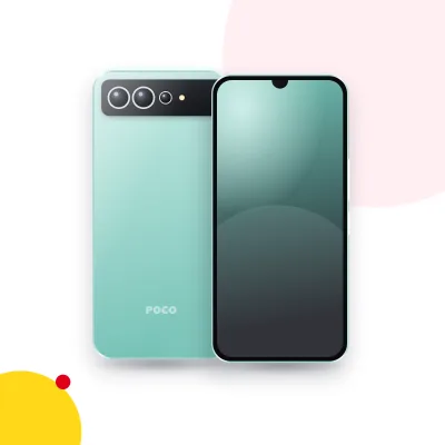 Mặt trước và mặt sau điện thoại POCO C40 (ảnh minh hoạ)