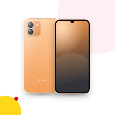 Mặt trước và mặt sau điện thoại Xiaomi Redmi A1+ (ảnh minh hoạ)