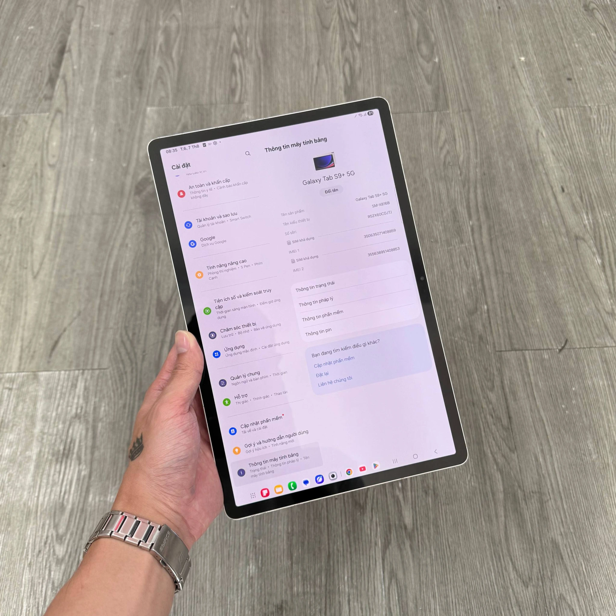 Máy tính bảng Samsung Galaxy Tab S9+ 5G chính hãng giá tốt tại Kim Anh Mobile Đà Nẵng