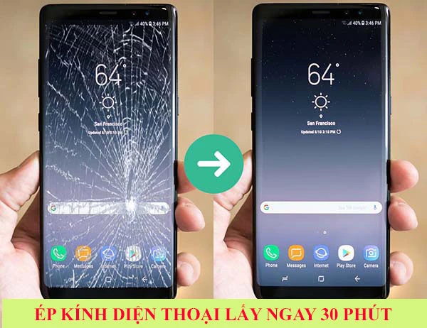 Dịch vụ ép kính điện thoại Samsung lấy ngay trong 30 phút tại Kim Anh Mobile Đà Nẵng.