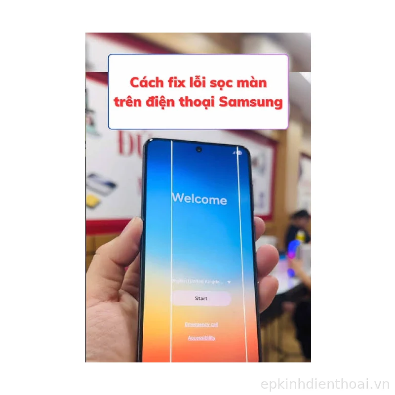Điện thoại Samsung bị sọc màn hình cần sửa chữa uy tín tại Kim Anh Mobile Đà Nẵng.