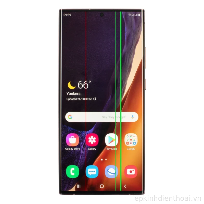 Điện thoại Samsung Galaxy Note 20 Ultra bị sọc màn hình cần sửa chữa uy tín tại Kim Anh Mobile Đà Nẵng.