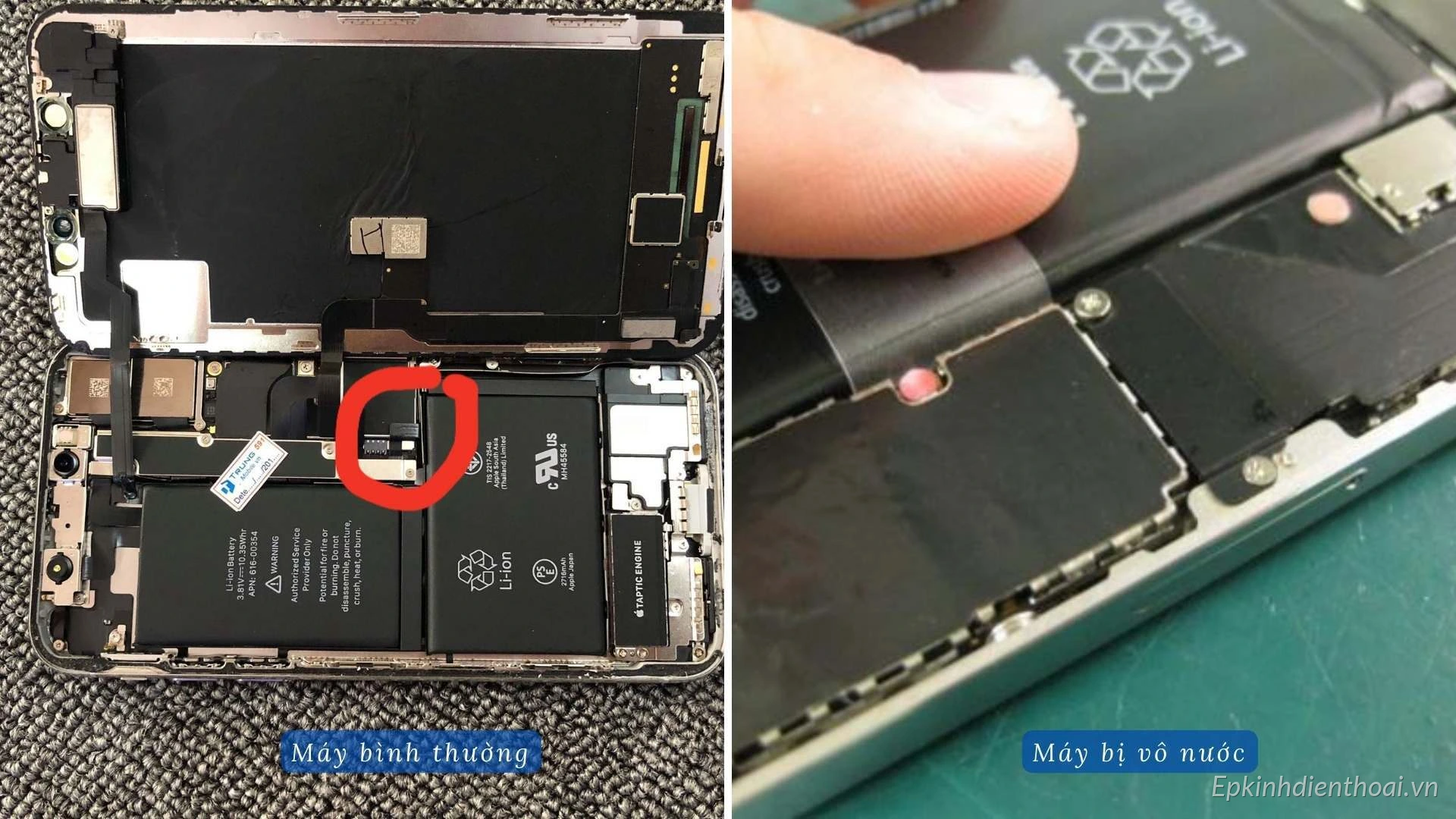 Sấy nước điện thoại iPhone lấy ngay tại Kim Anh Mobile Đà Nẵng