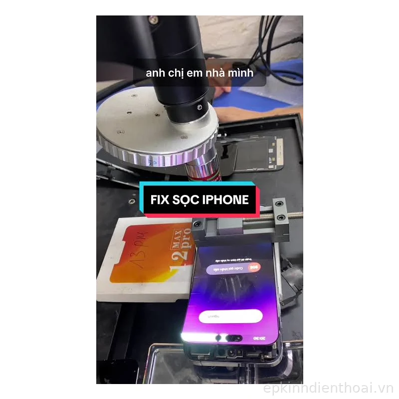 Sửa sọc màn hình iPhone lấy ngay uy tín tại Kim Anh Mobile Đà Nẵng.