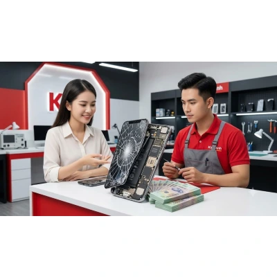 Thay màn hình iPhone Pro Max bị vỡ lấy ngay tại Kim Anh Mobile Đà Nẵng