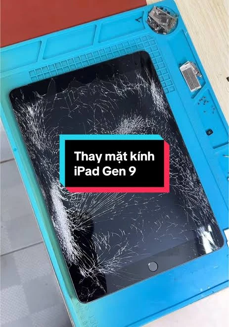 Thay mặt kính iPad Gen 9 bị vỡ lấy ngay tại Kim Anh Mobile Đà Nẵng uy tín.